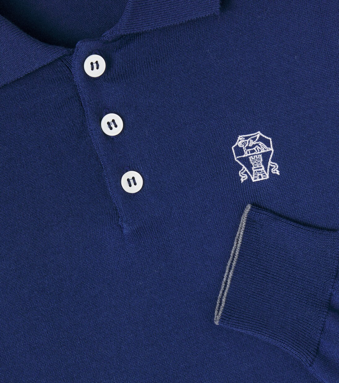 Polo in cotone con logo | Brunello Cucinelli Kids