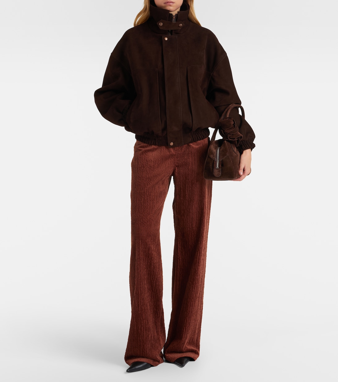 High-rise corduroy wide-leg pants | Magda Butrym