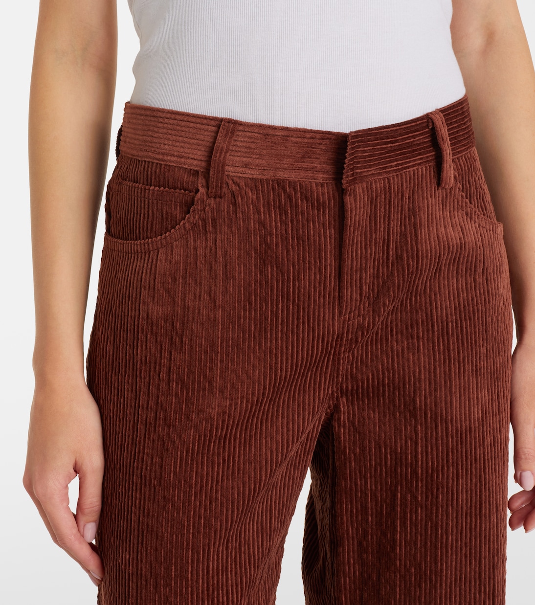 High-rise corduroy wide-leg pants | Magda Butrym