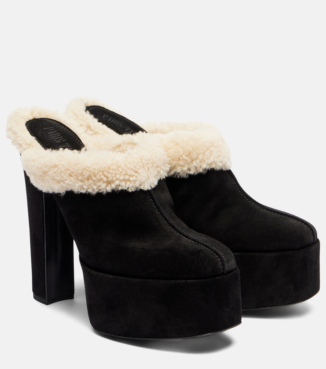 Malena 145 suede platform mules | Paris Texas