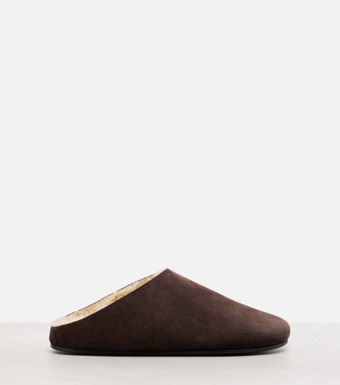 Hudson shearling-lined suede mules | The Row