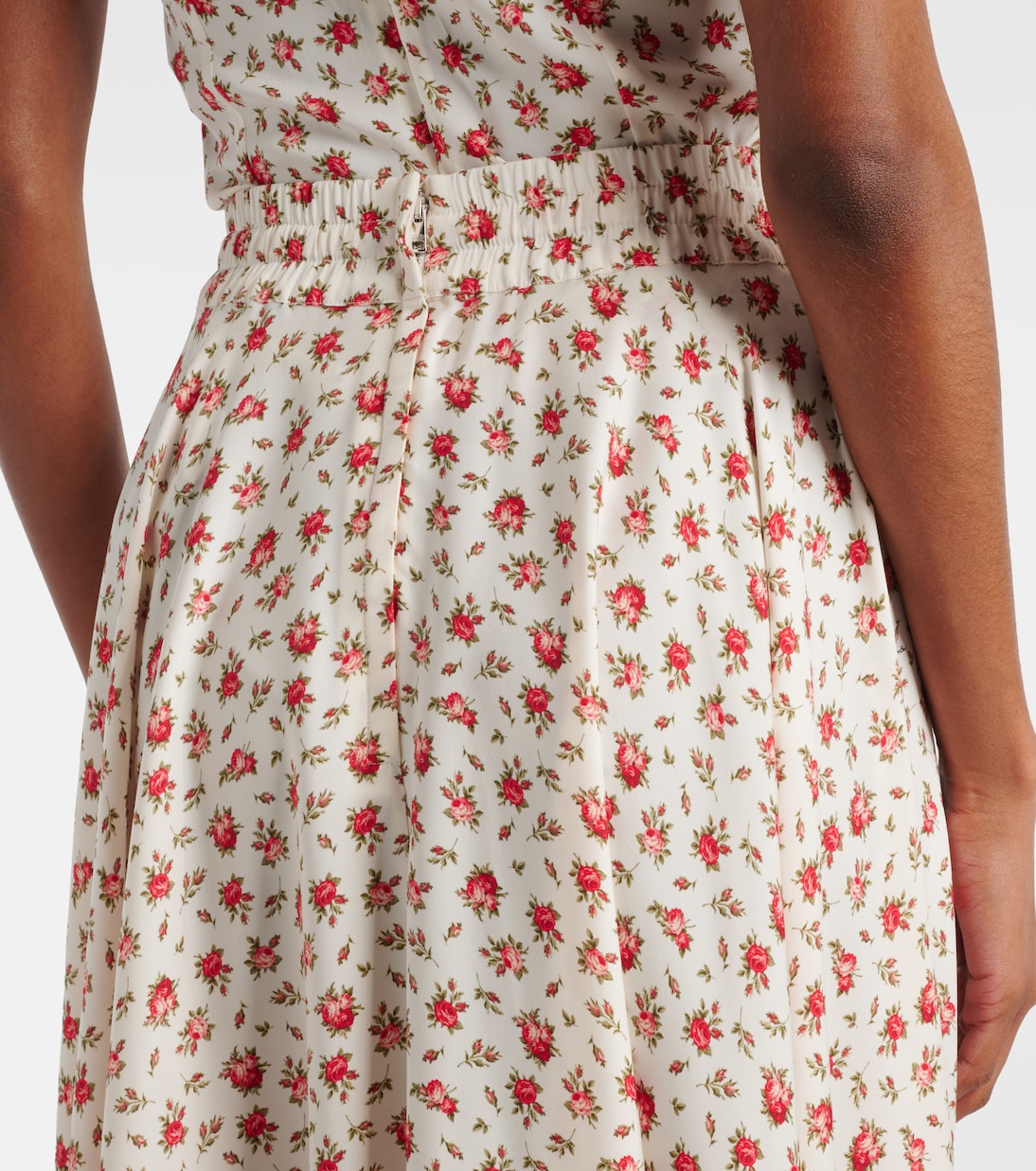 Top aus Charmeuse mit Spitze | Dolce&Gabbana