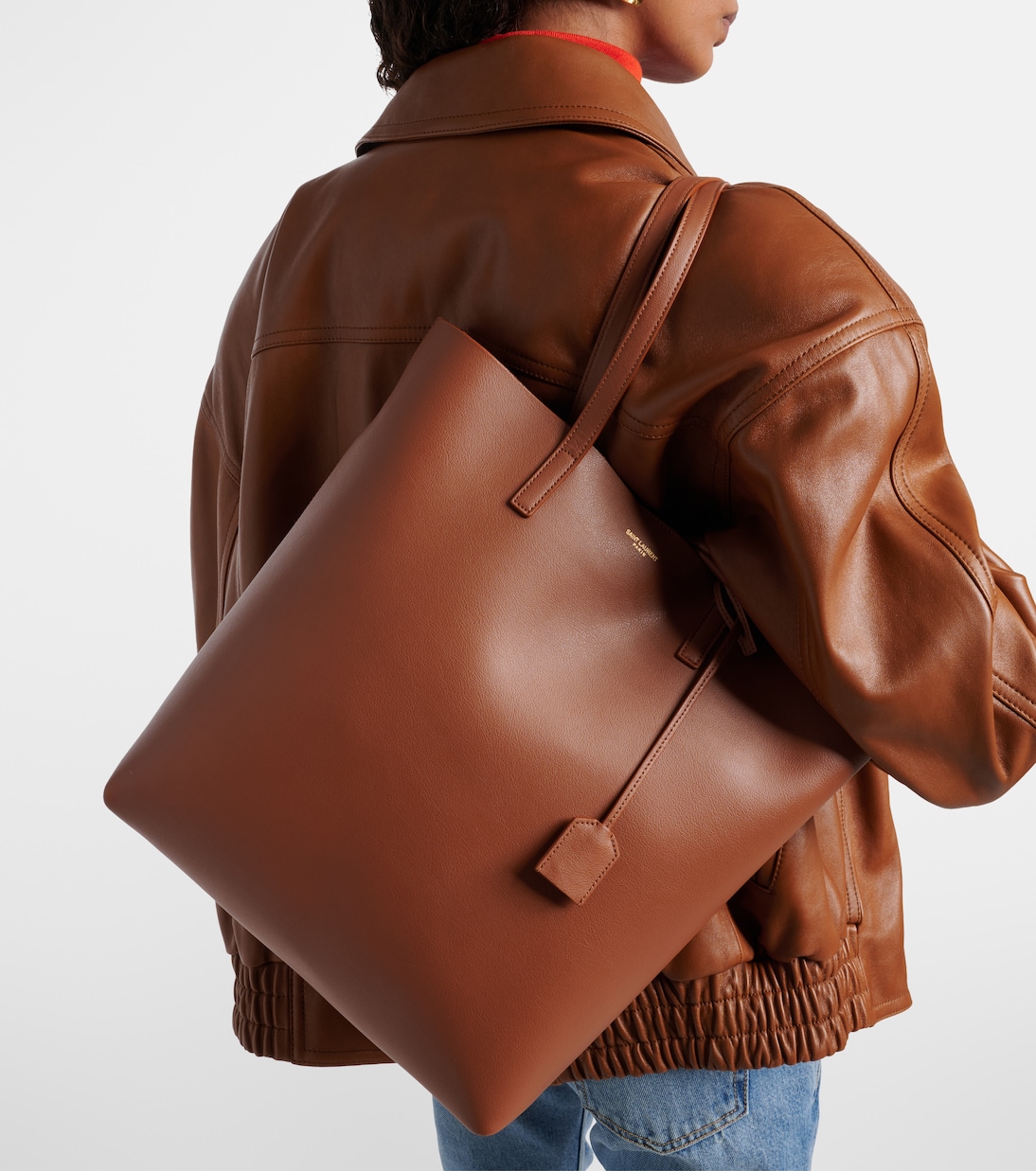 Shopping leather tote bag | Saint Laurent