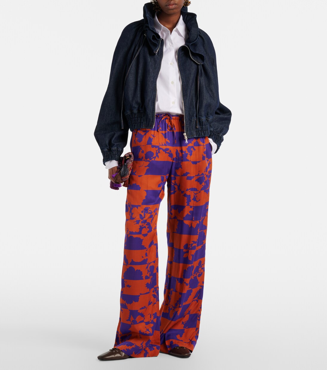Pantalon ample imprimé | Dries Van Noten