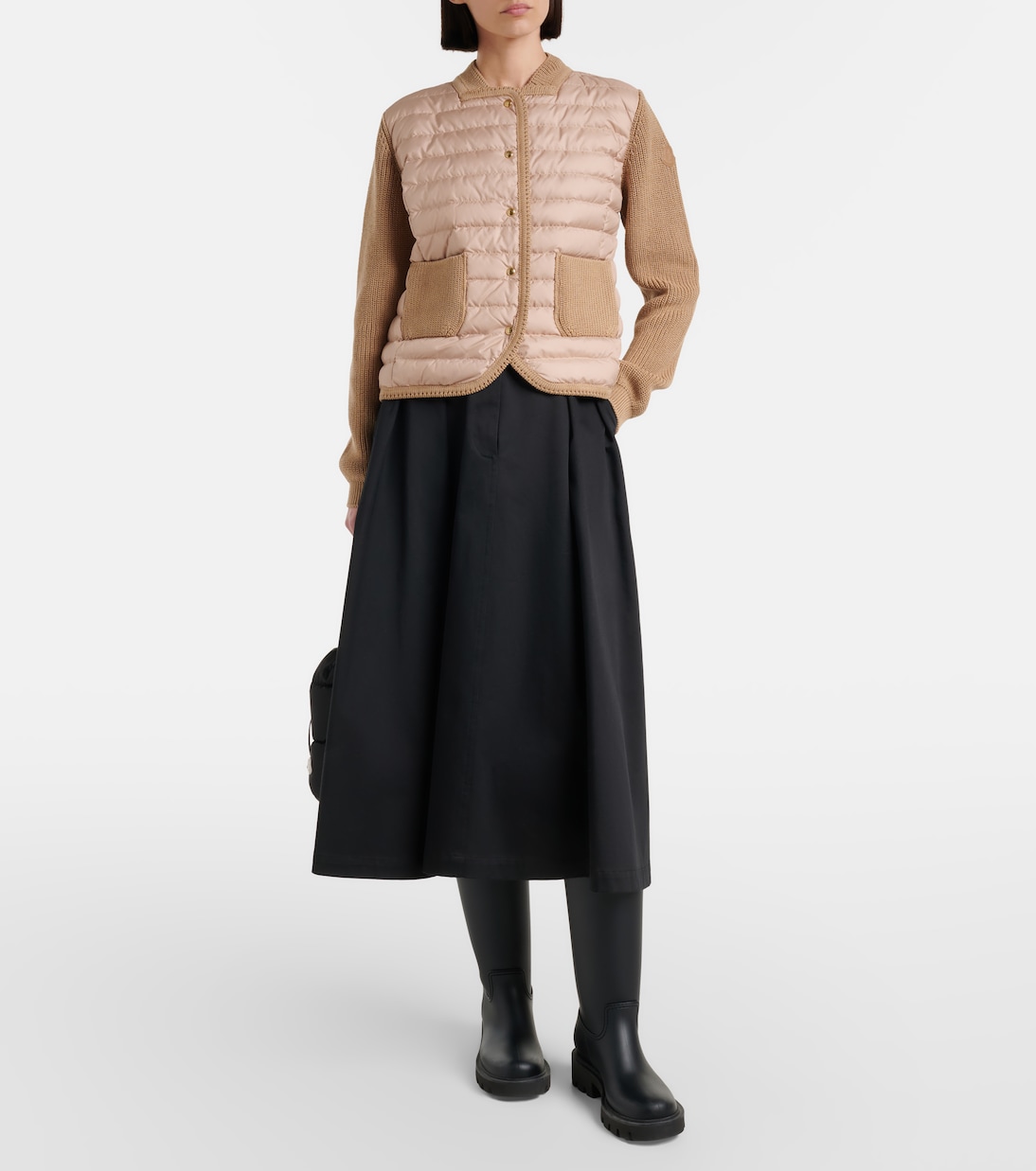 Down-paneled cotton cardigan  | Moncler