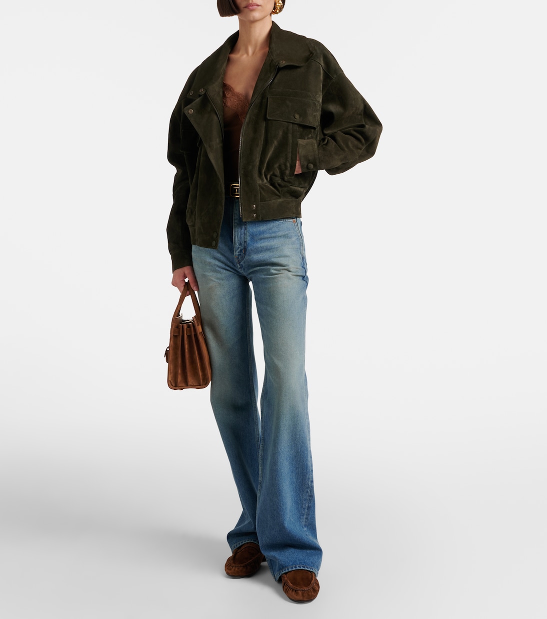 Jean ample 70’s à taille haute | Saint Laurent