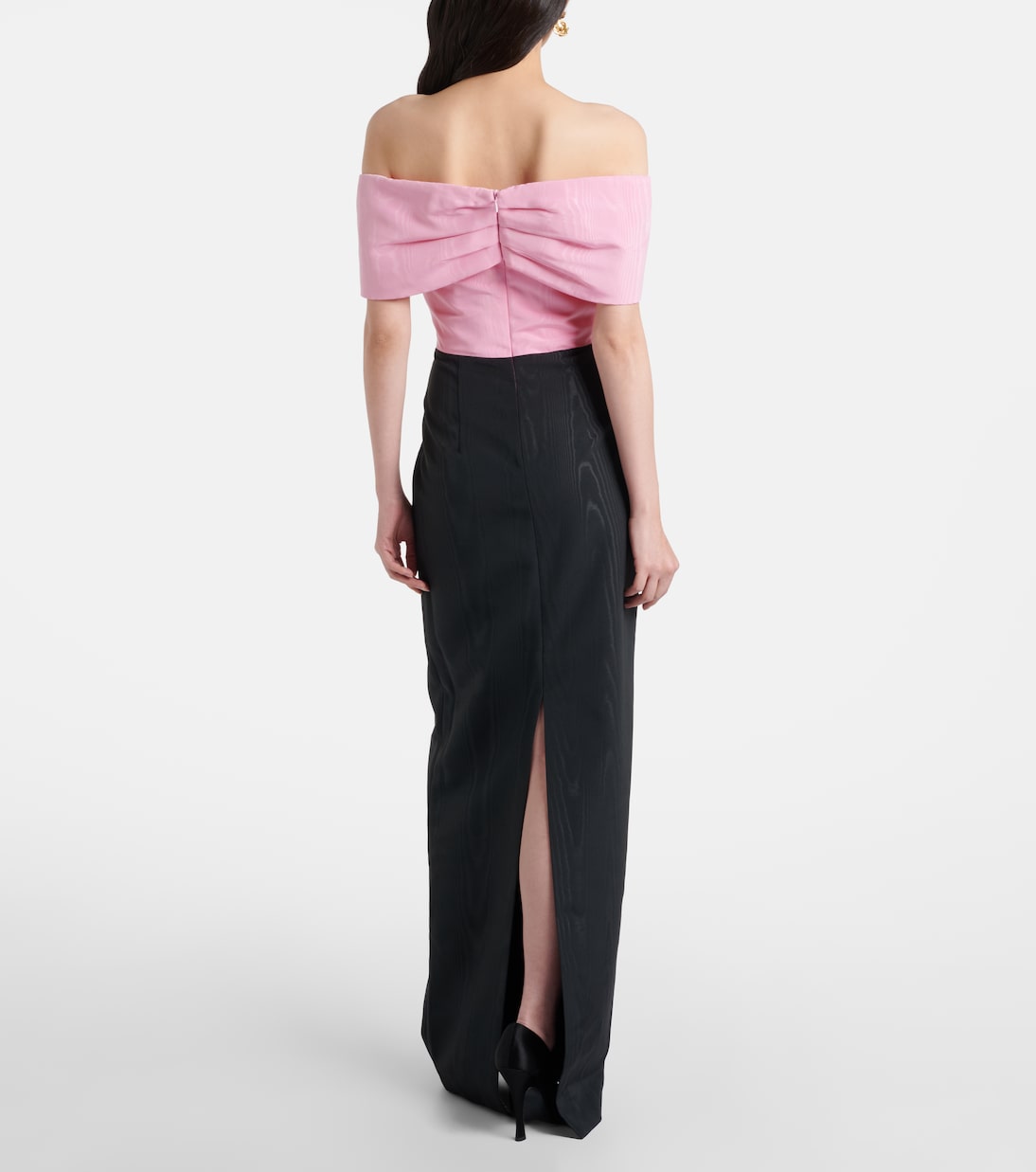 Amaro off-shoulder taffeta gown | Rebecca Vallance