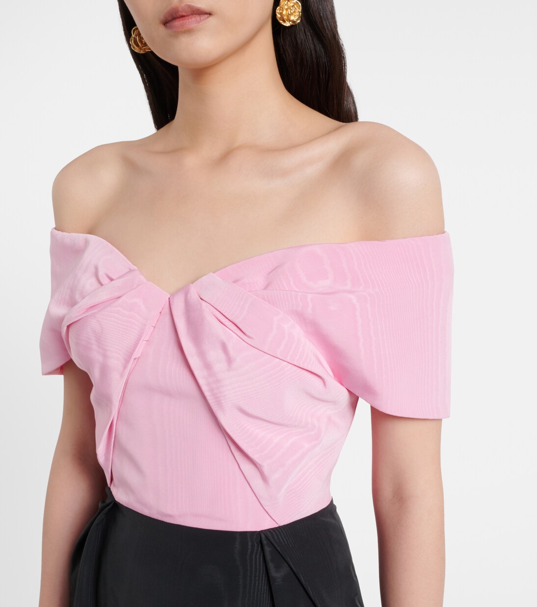 Amaro off-shoulder taffeta gown | Rebecca Vallance