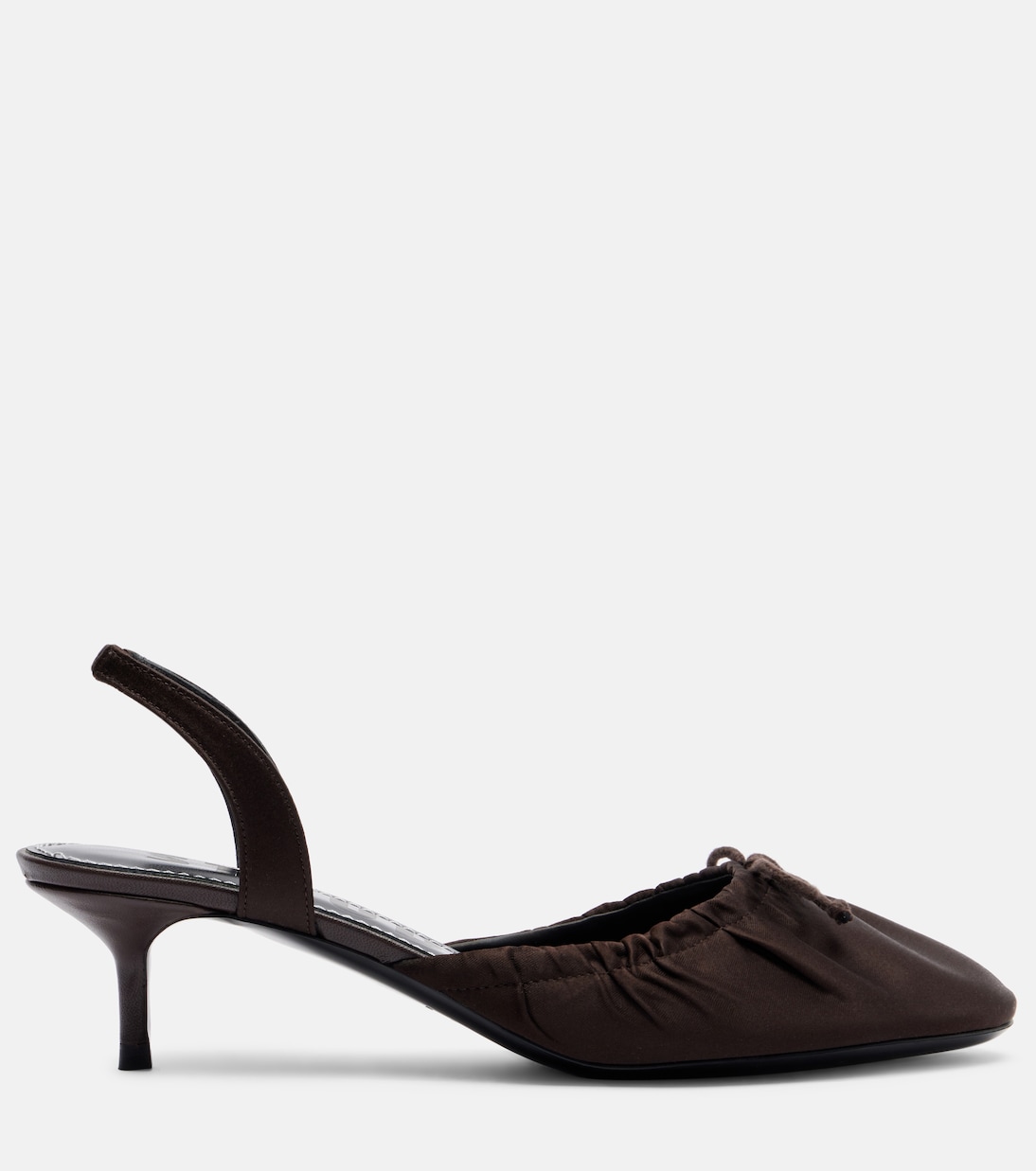 Alba satin slingback pumps | Staud