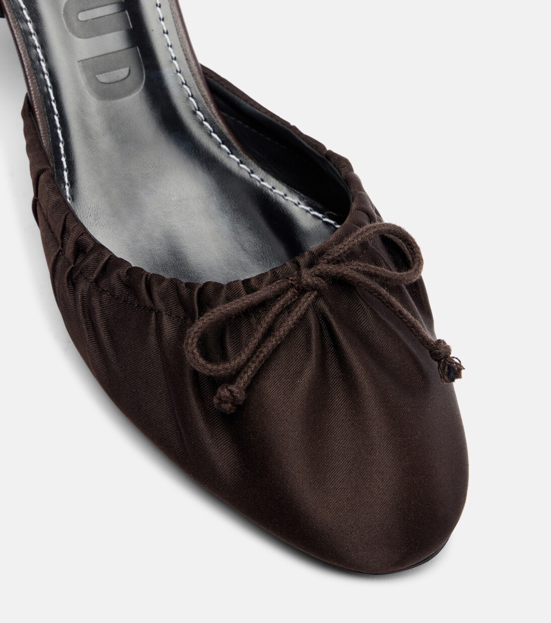 Alba satin slingback pumps | Staud