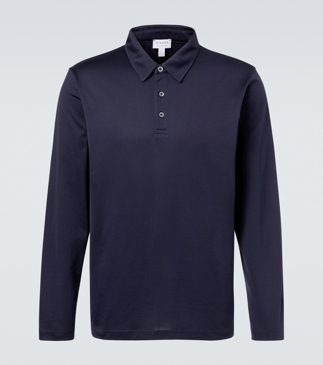 Cotton jersey polo shirt | Sunspel