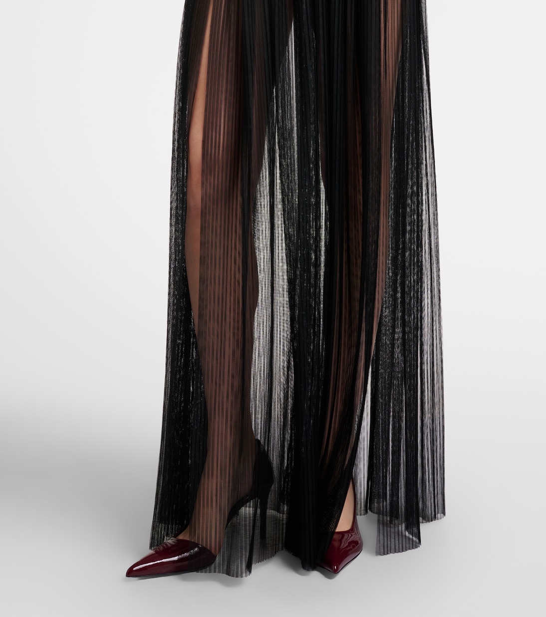 Semi-sheer gown | Nensi Dojaka