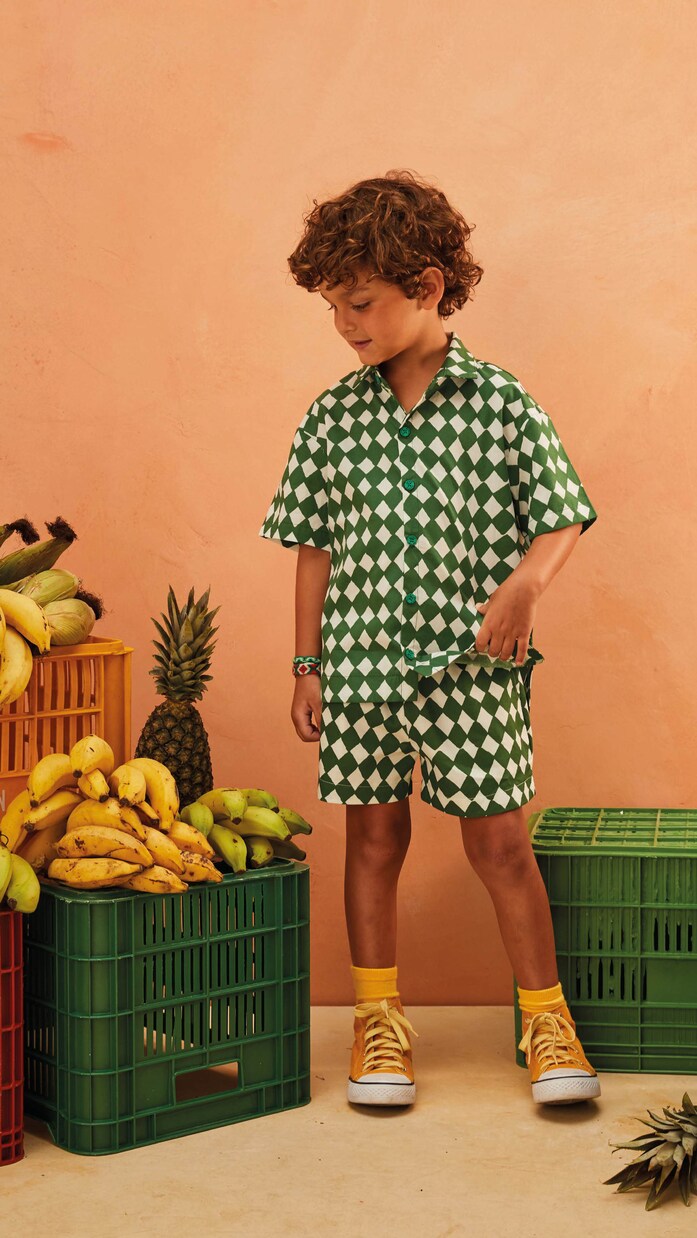 Ensemble chemise et short en coton  | Fábula