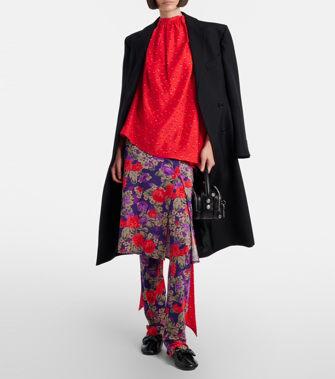 Jupe midi Intessa à fleurs | Acne Studios