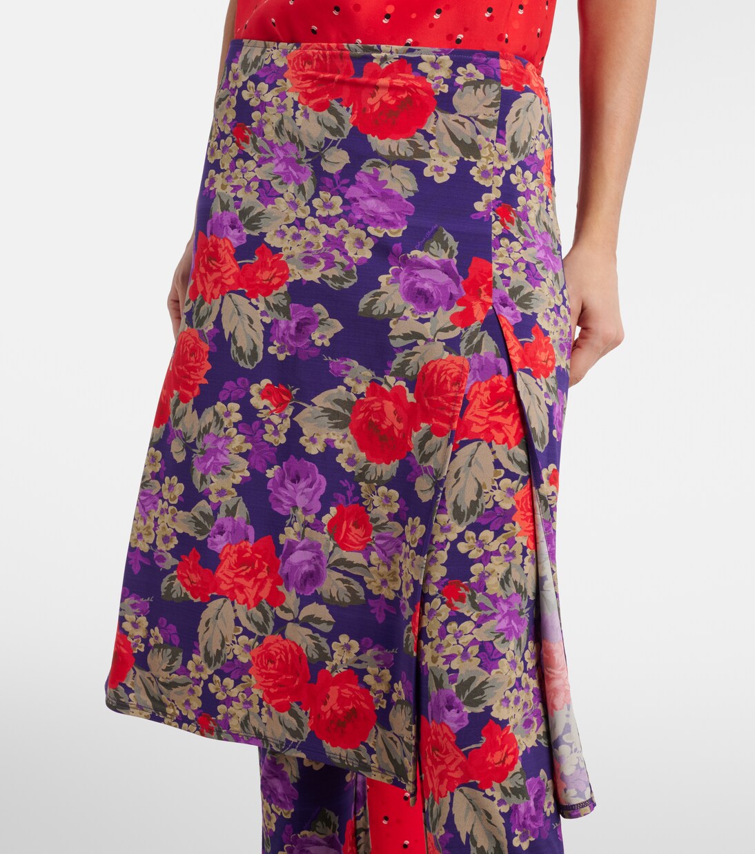 Jupe midi Intessa à fleurs | Acne Studios