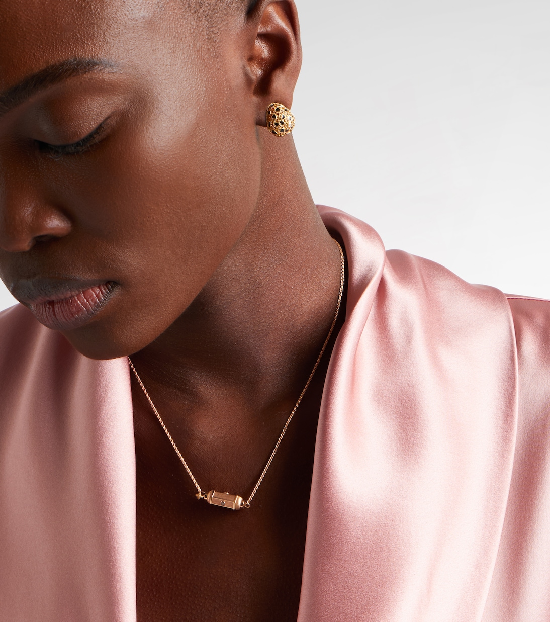 Halskette Coco Micro aus 18kt Roségold (750/1000) mit Diamanten | Marie Lichtenberg