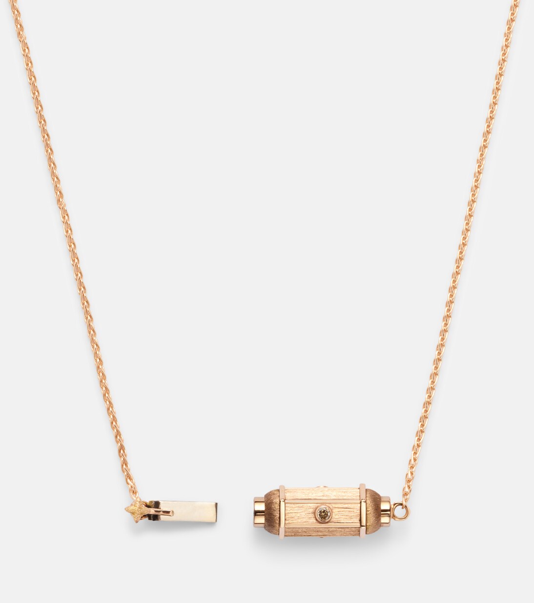 Halskette Coco Micro aus 18kt Roségold (750/1000) mit Diamanten | Marie Lichtenberg