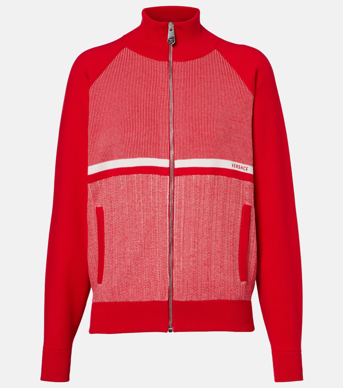 Cotton-blend jacquard jacket | Versace