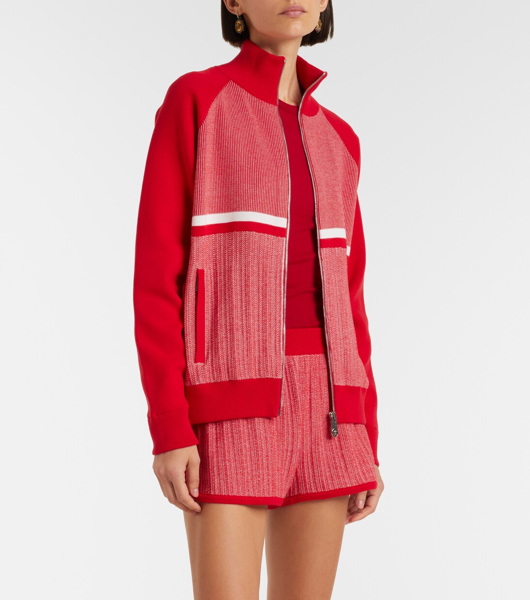 Cotton-blend jacquard jacket | Versace