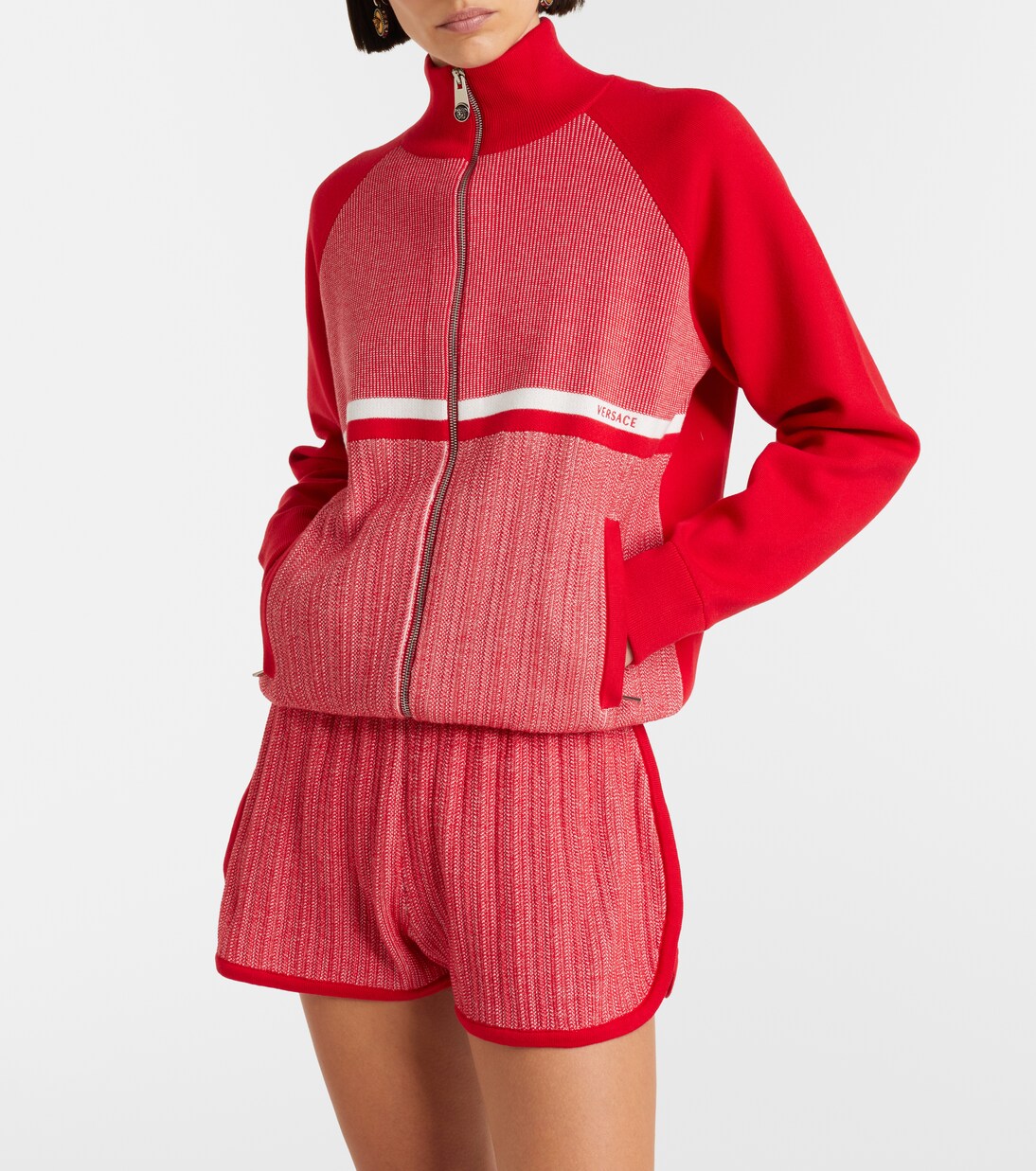 Cotton-blend jacquard jacket | Versace