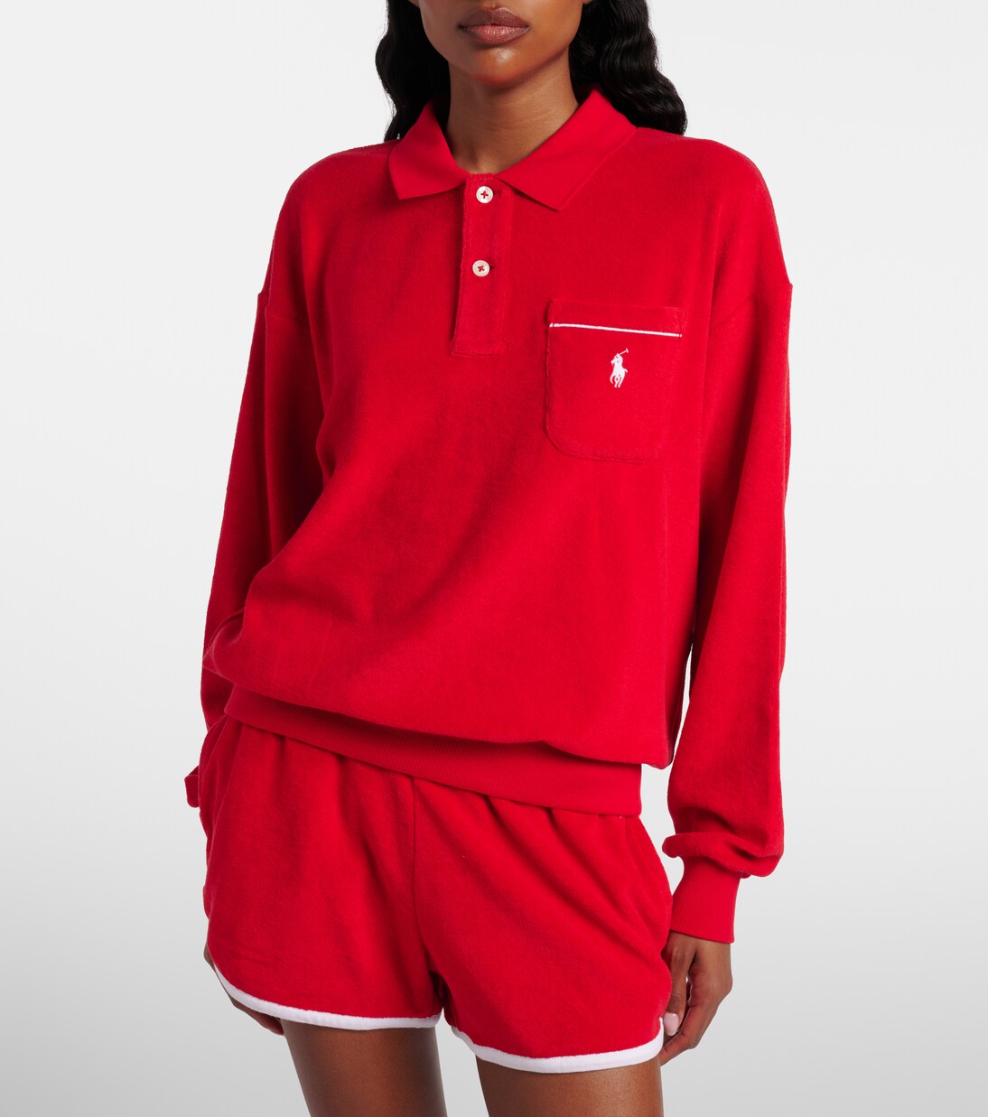 Polohemd aus Frottee mit Baumwollanteil | Polo Ralph Lauren