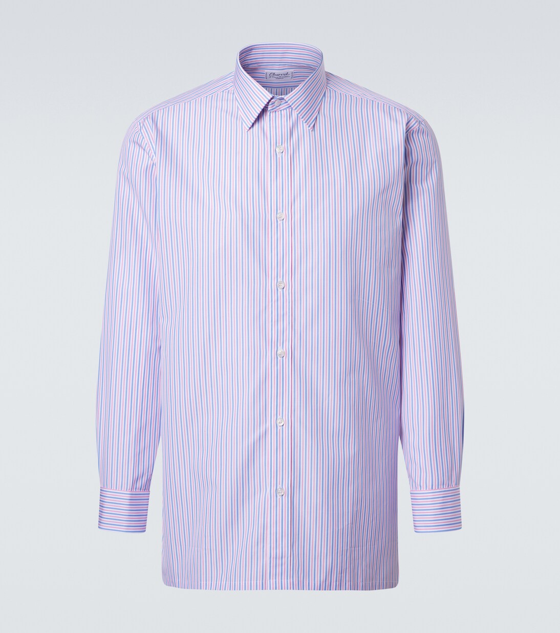 Striped cotton poplin shirt | Charvet