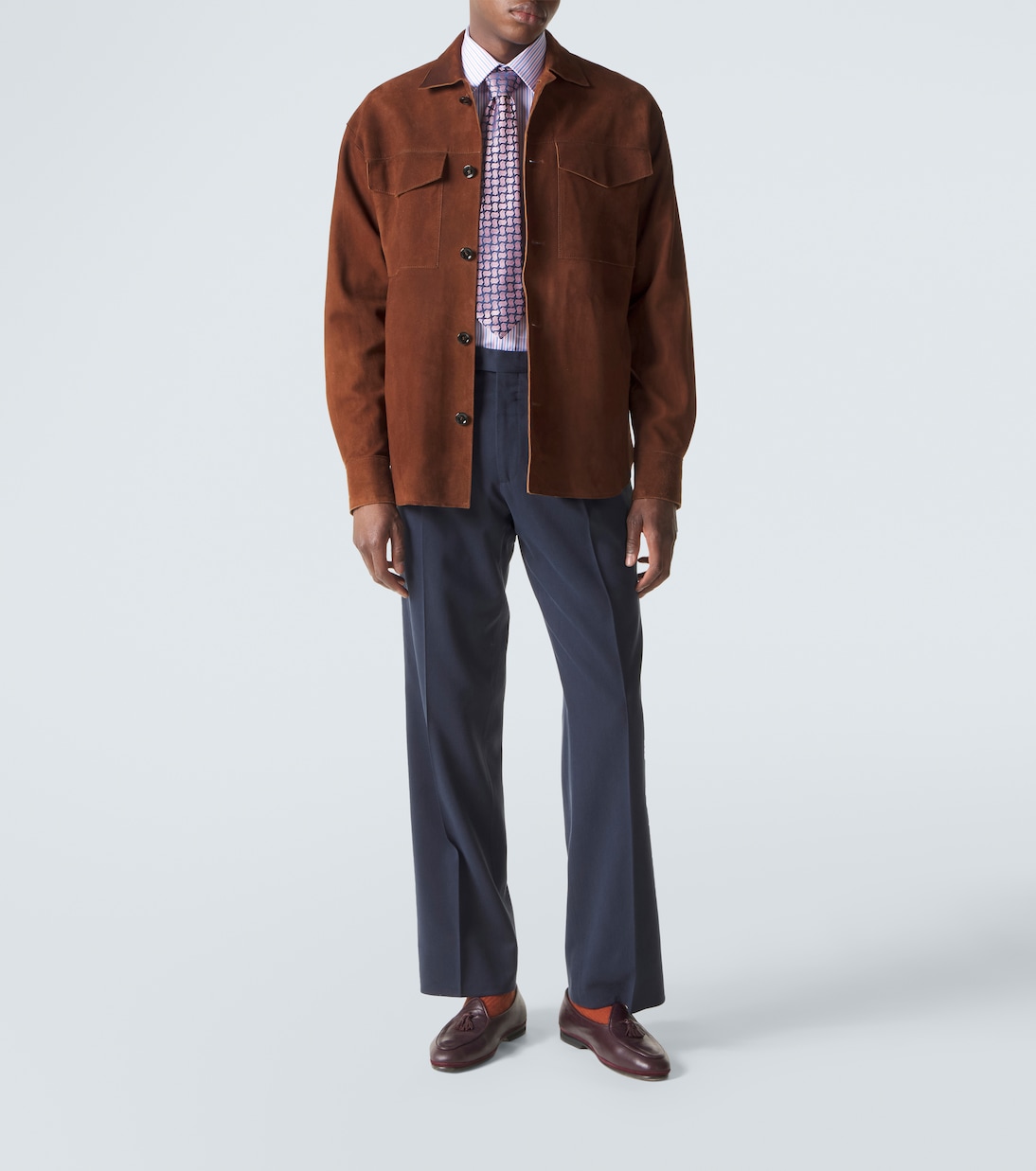 Striped cotton poplin shirt | Charvet