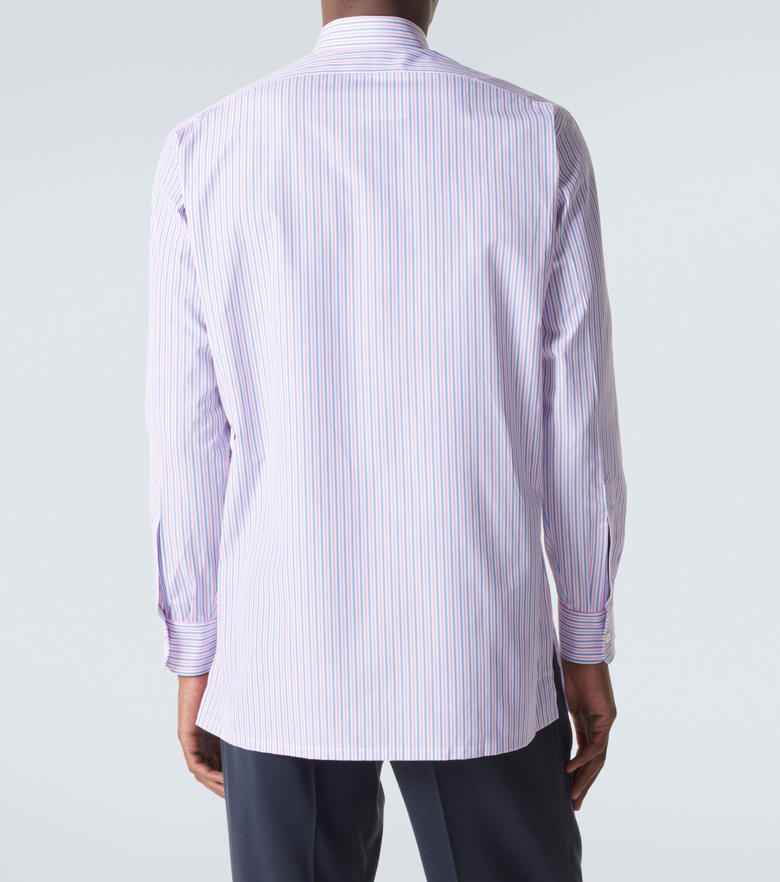 Striped cotton poplin shirt | Charvet