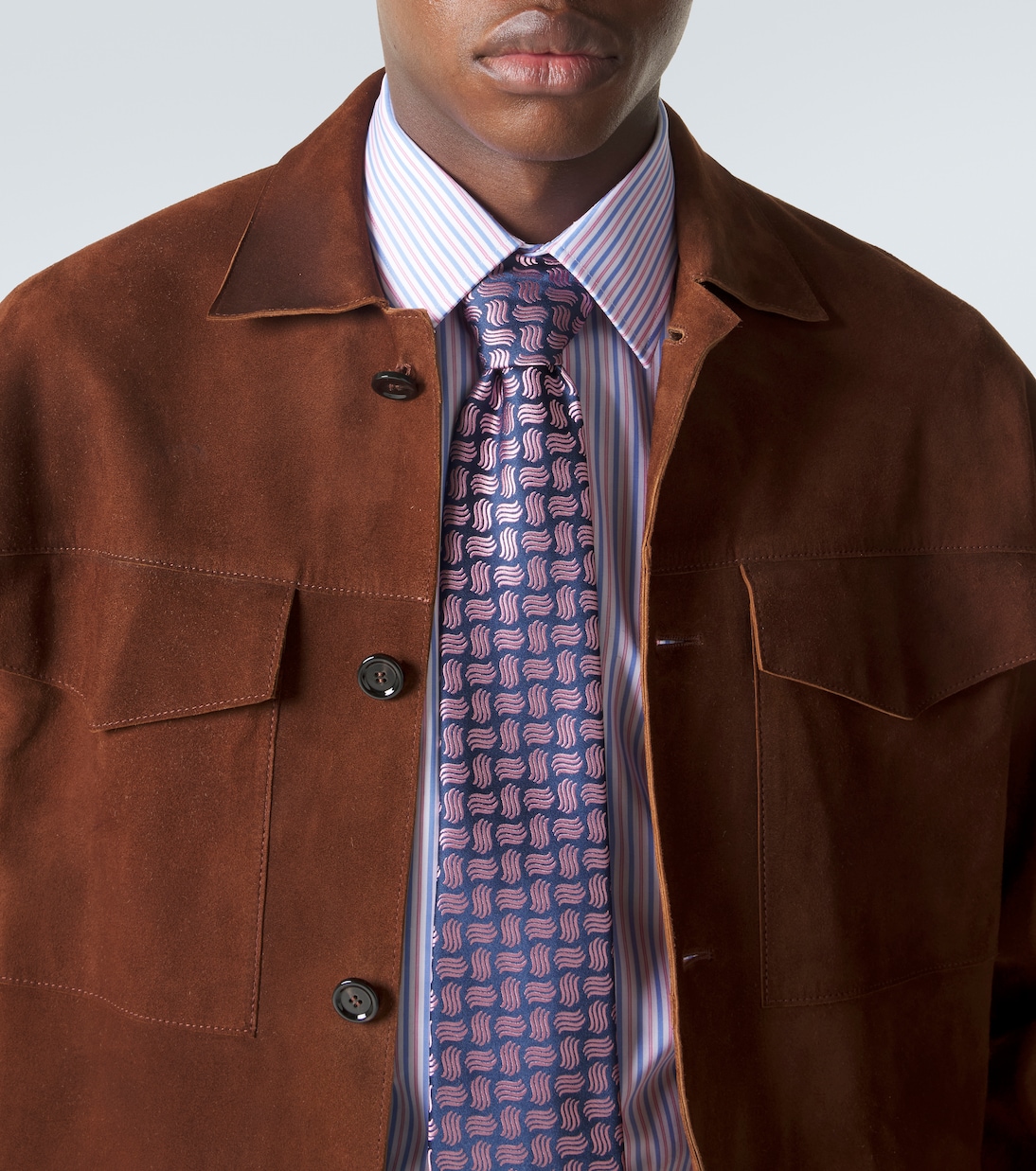 Striped cotton poplin shirt | Charvet