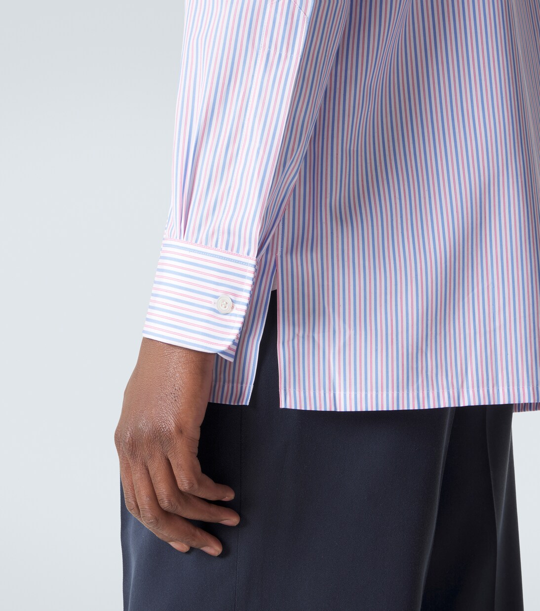 Striped cotton poplin shirt | Charvet