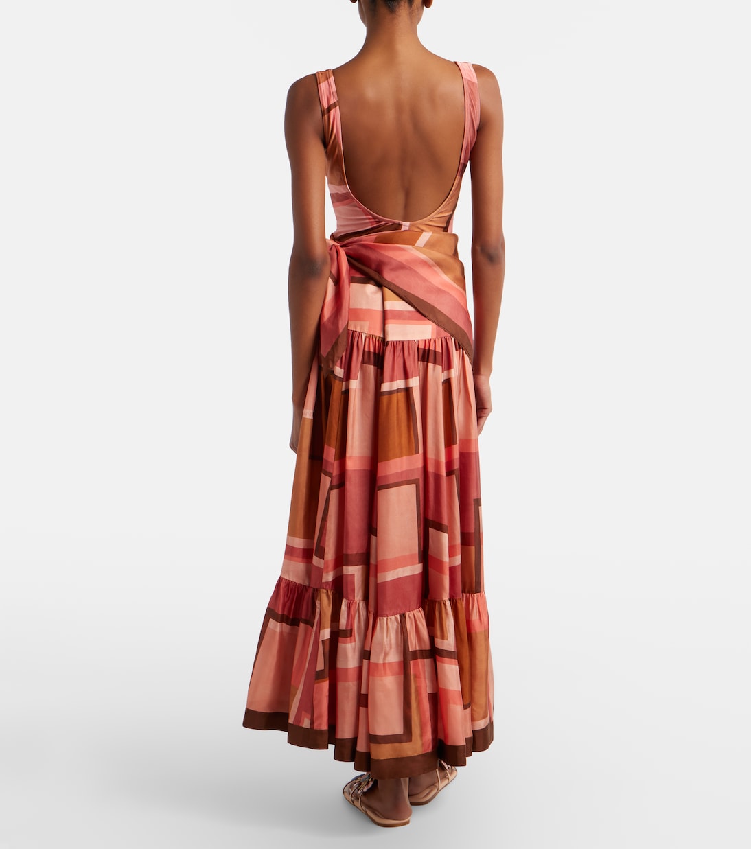 Como printed silk maxi skirt | Zimmermann
