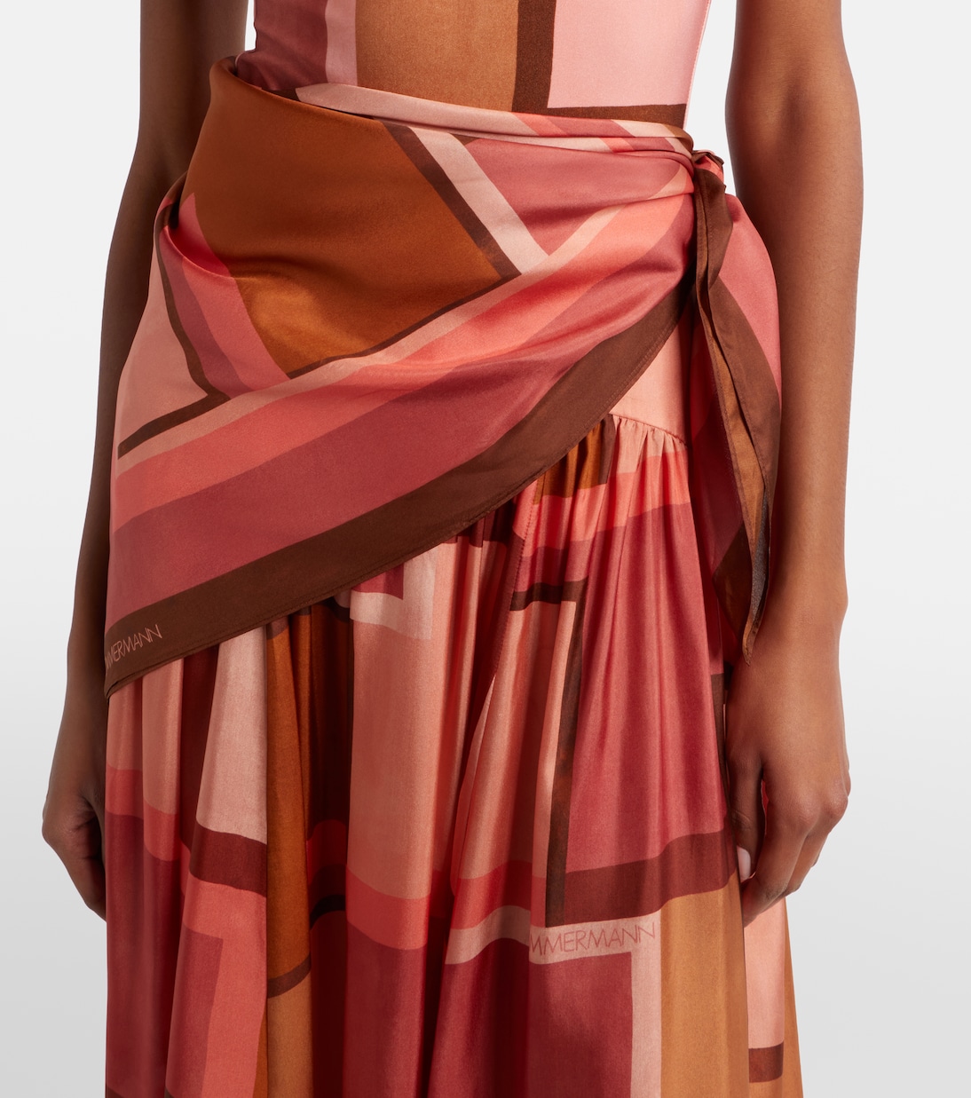 Como printed silk maxi skirt | Zimmermann