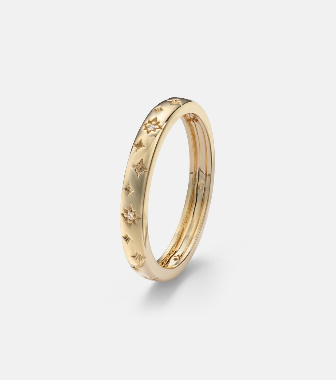 Northern Star 14kt gold ring with diamonds | Stone and Strand
