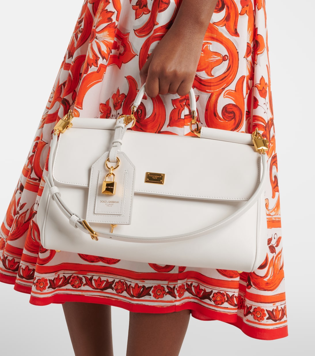Sicily Medium leather top-handle bag | Dolce&Gabbana