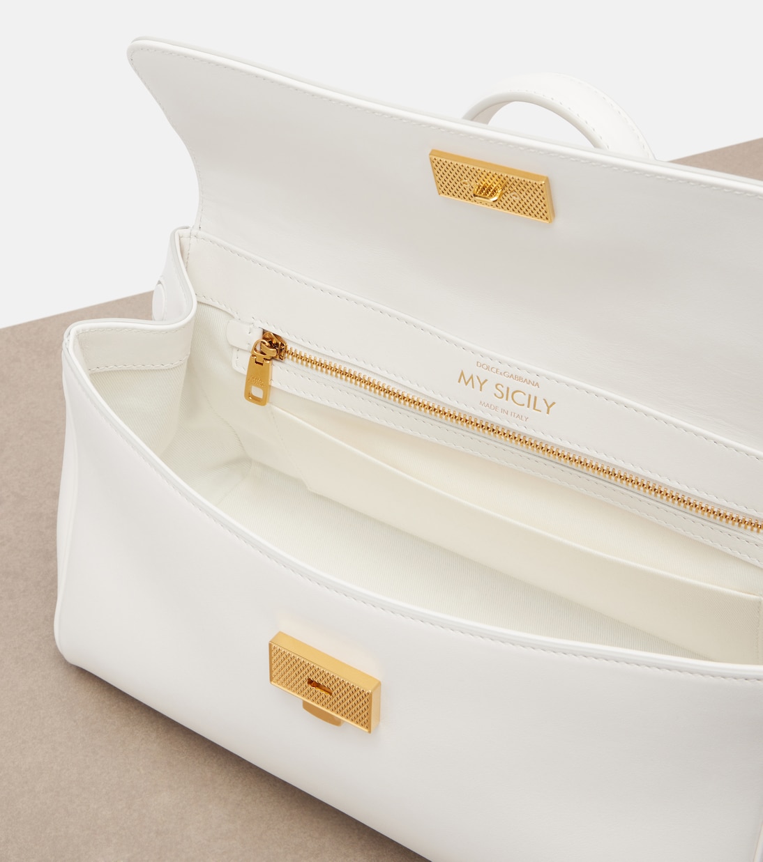 Sicily Medium leather top-handle bag | Dolce&Gabbana