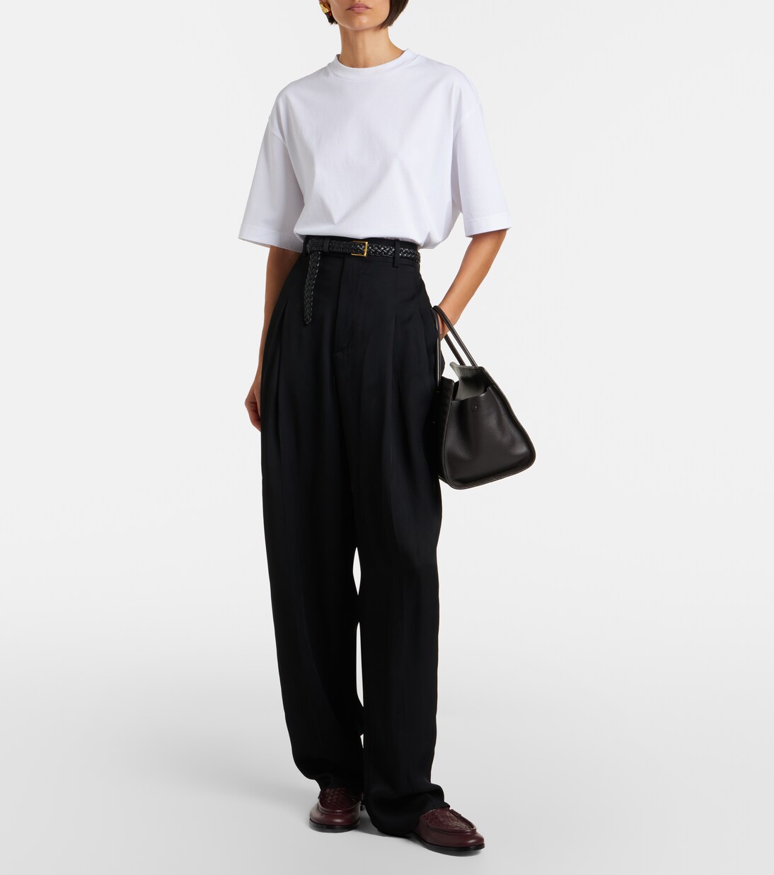 Silenzio Intrecciato leather loafers | Bottega Veneta