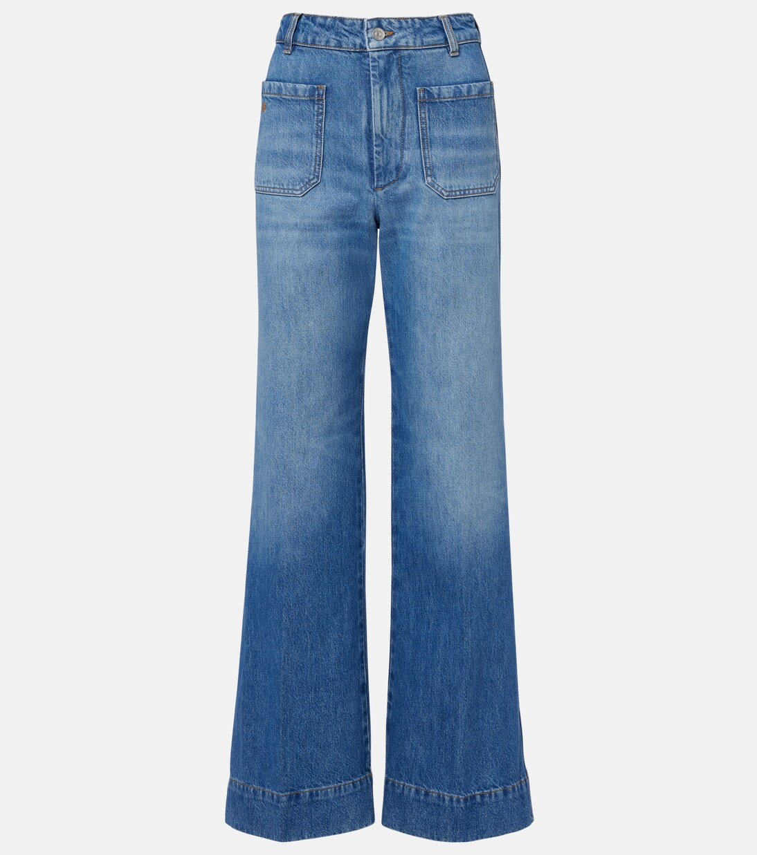 Alina faded wide-leg jeans | Victoria Beckham