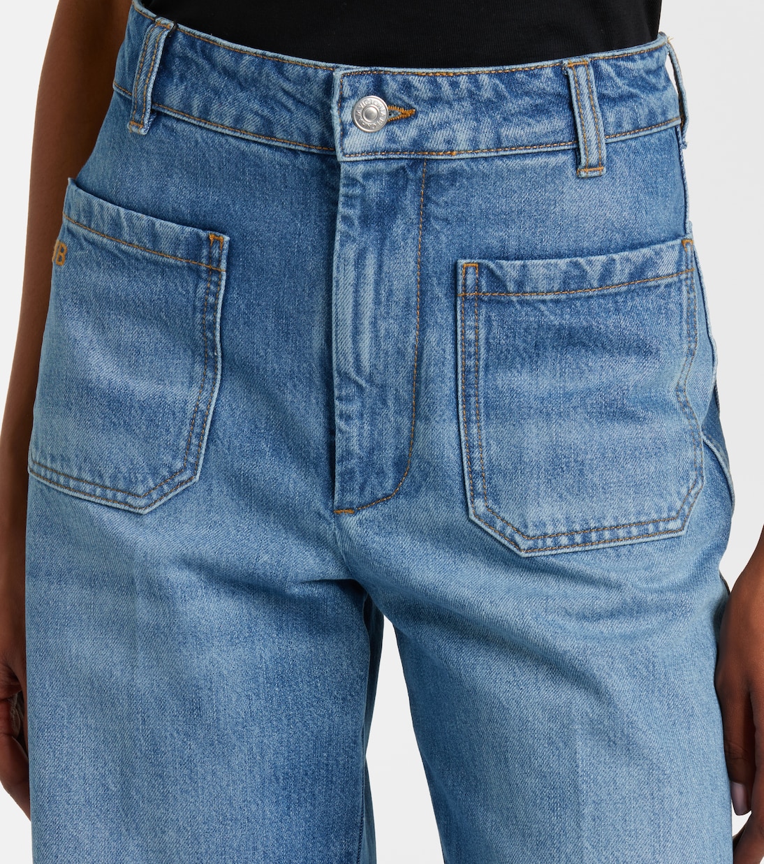 Alina faded wide-leg jeans | Victoria Beckham