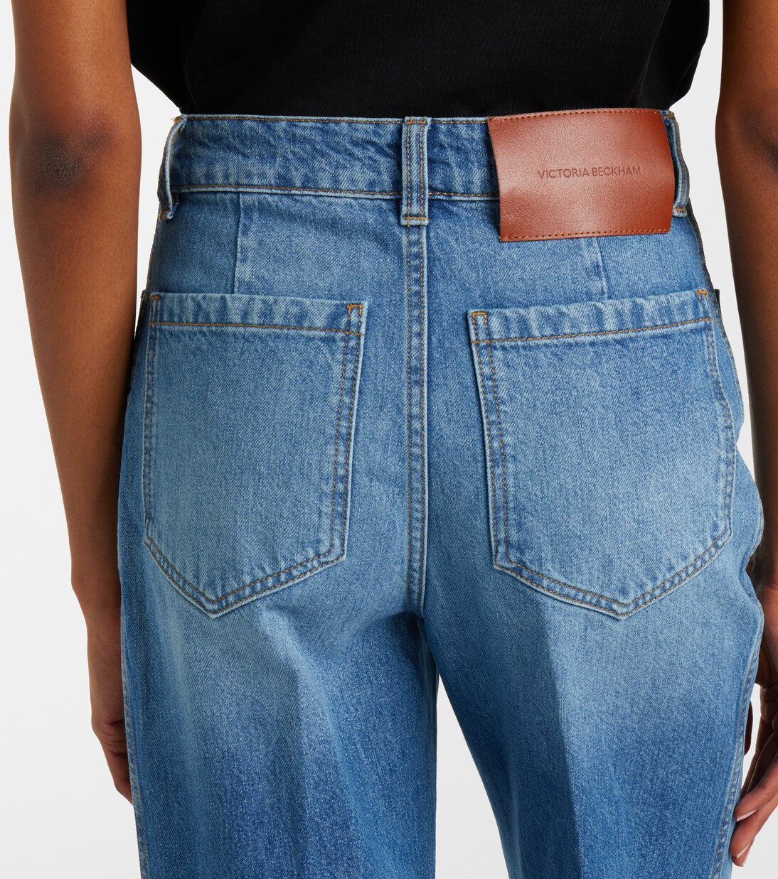 Alina faded wide-leg jeans | Victoria Beckham