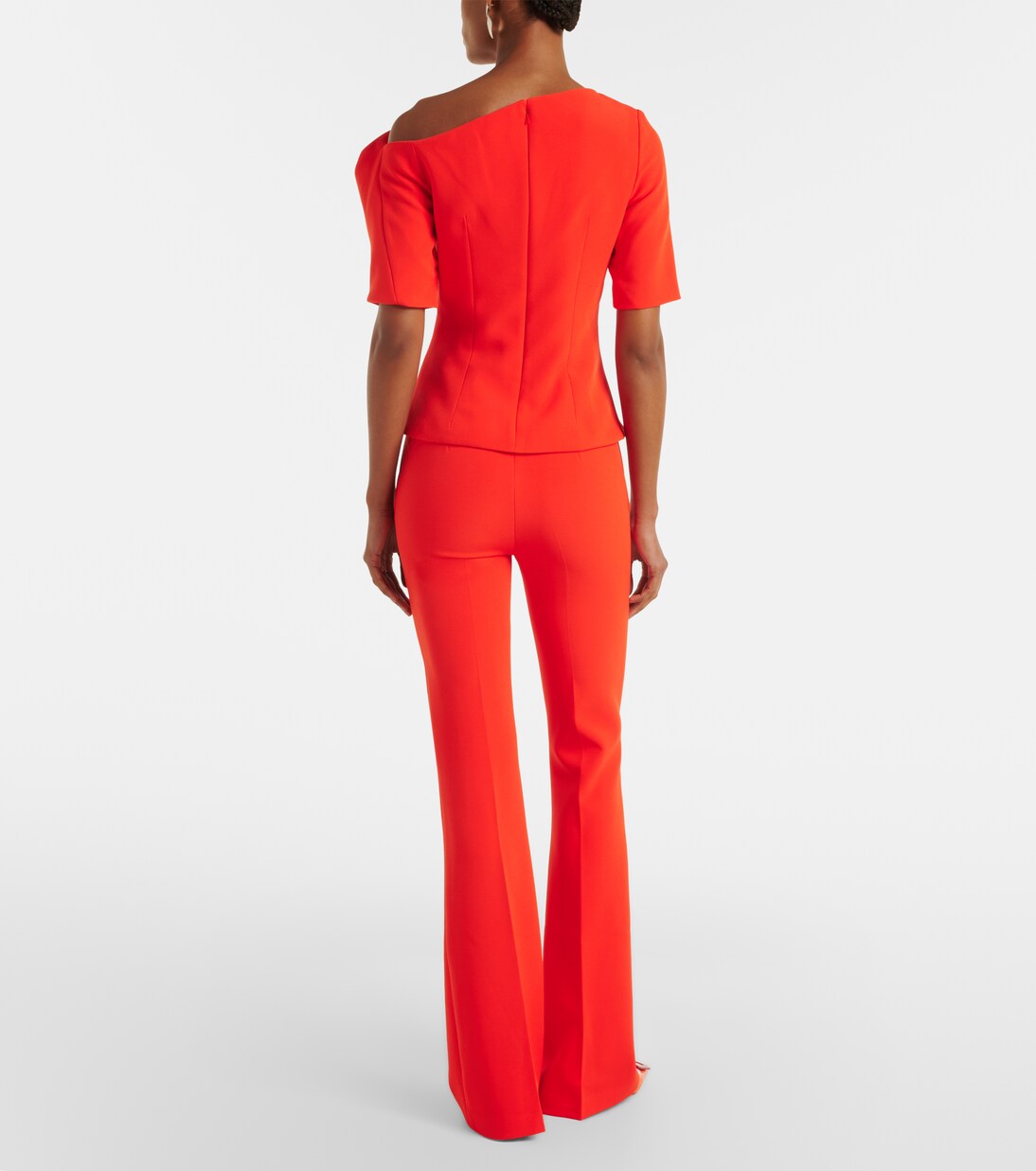 Alexa crêpe flared pants | Safiyaa