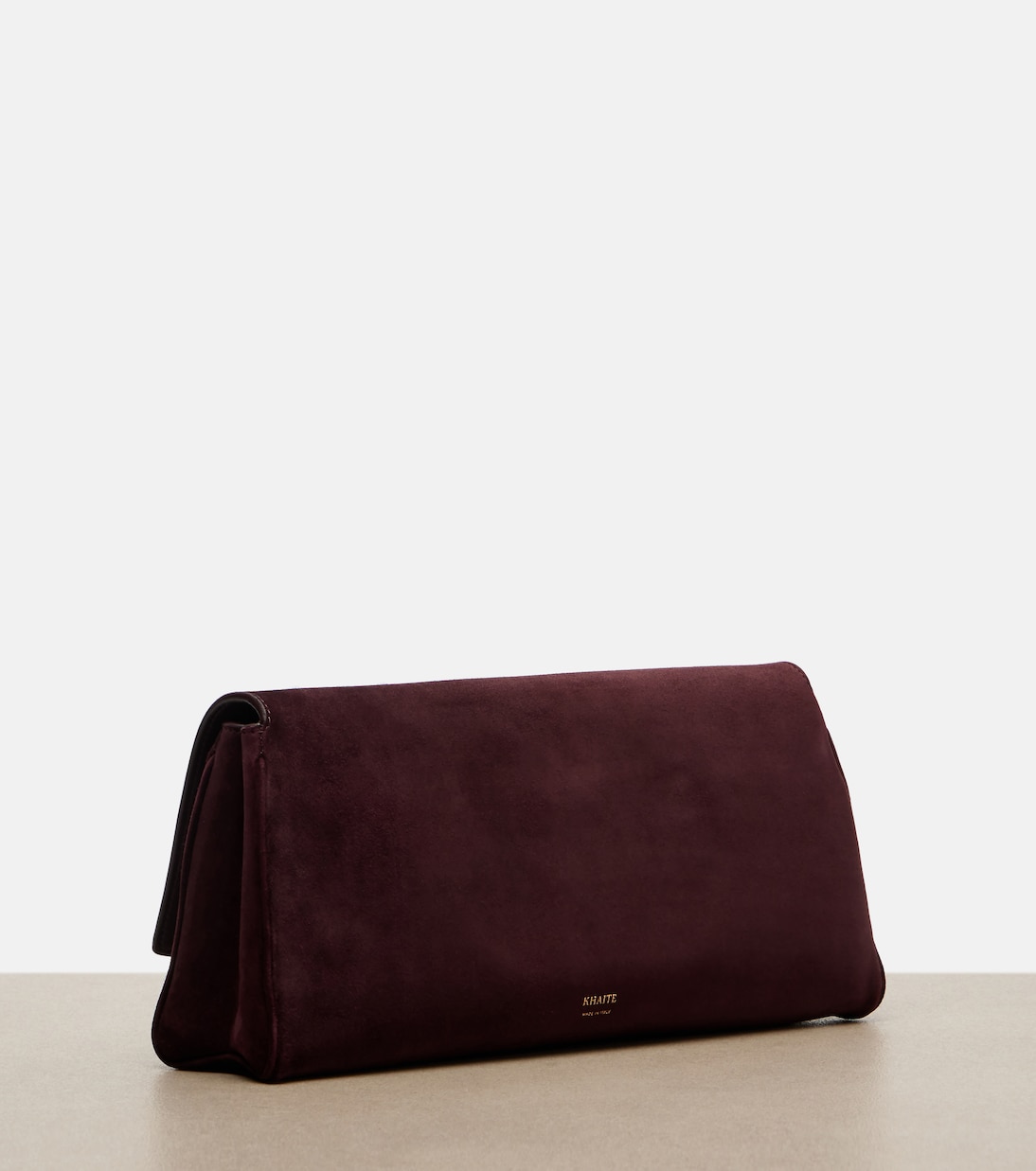 Clutch Audrey aus Veloursleder | Khaite