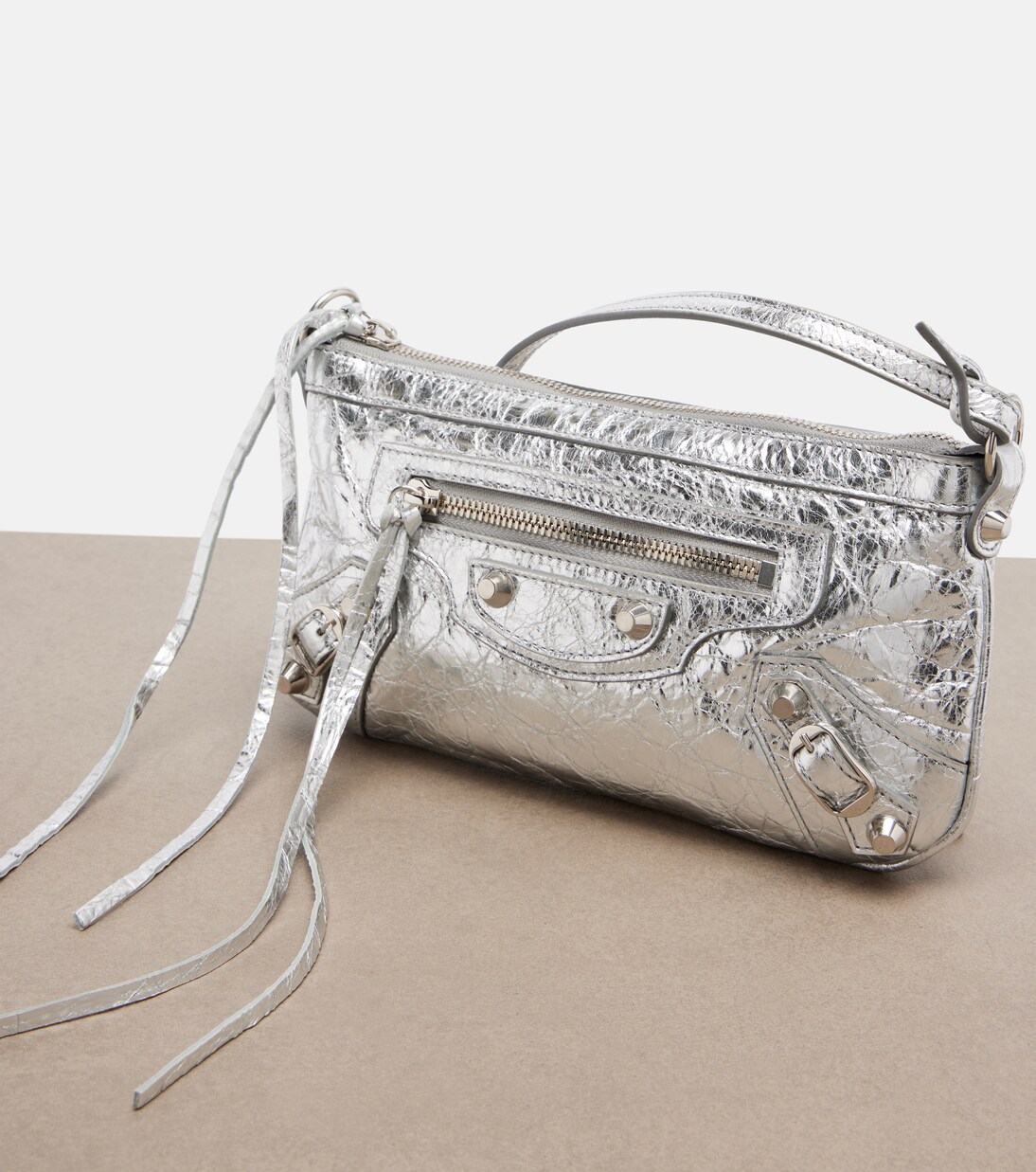 Schultertasche Le City aus Metallic-Leder | Balenciaga