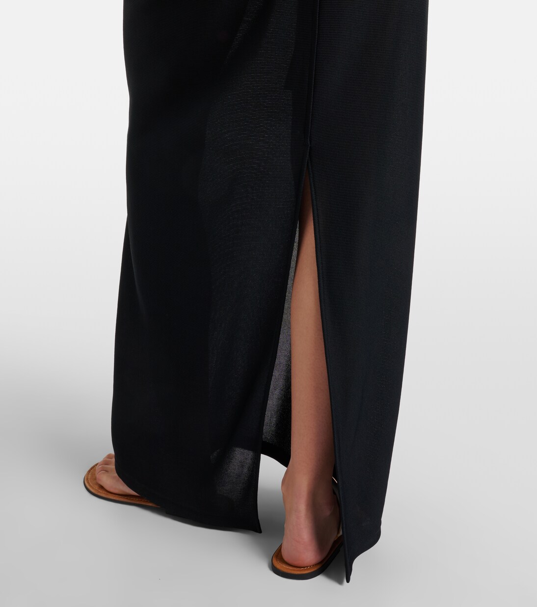 Delyra ruched jersey gown | The Row
