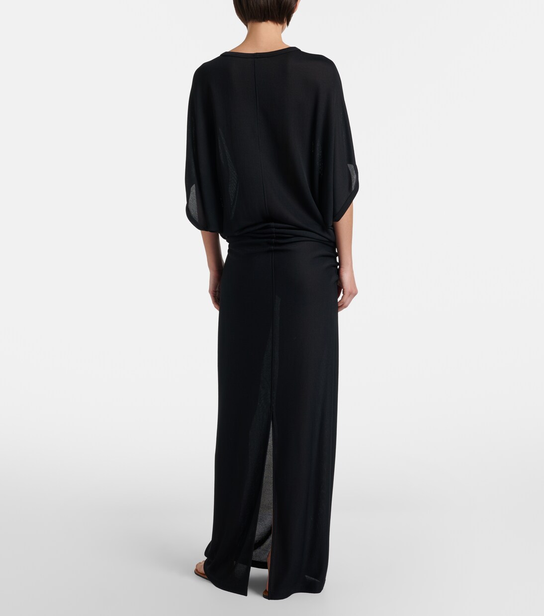 Delyra ruched jersey gown | The Row