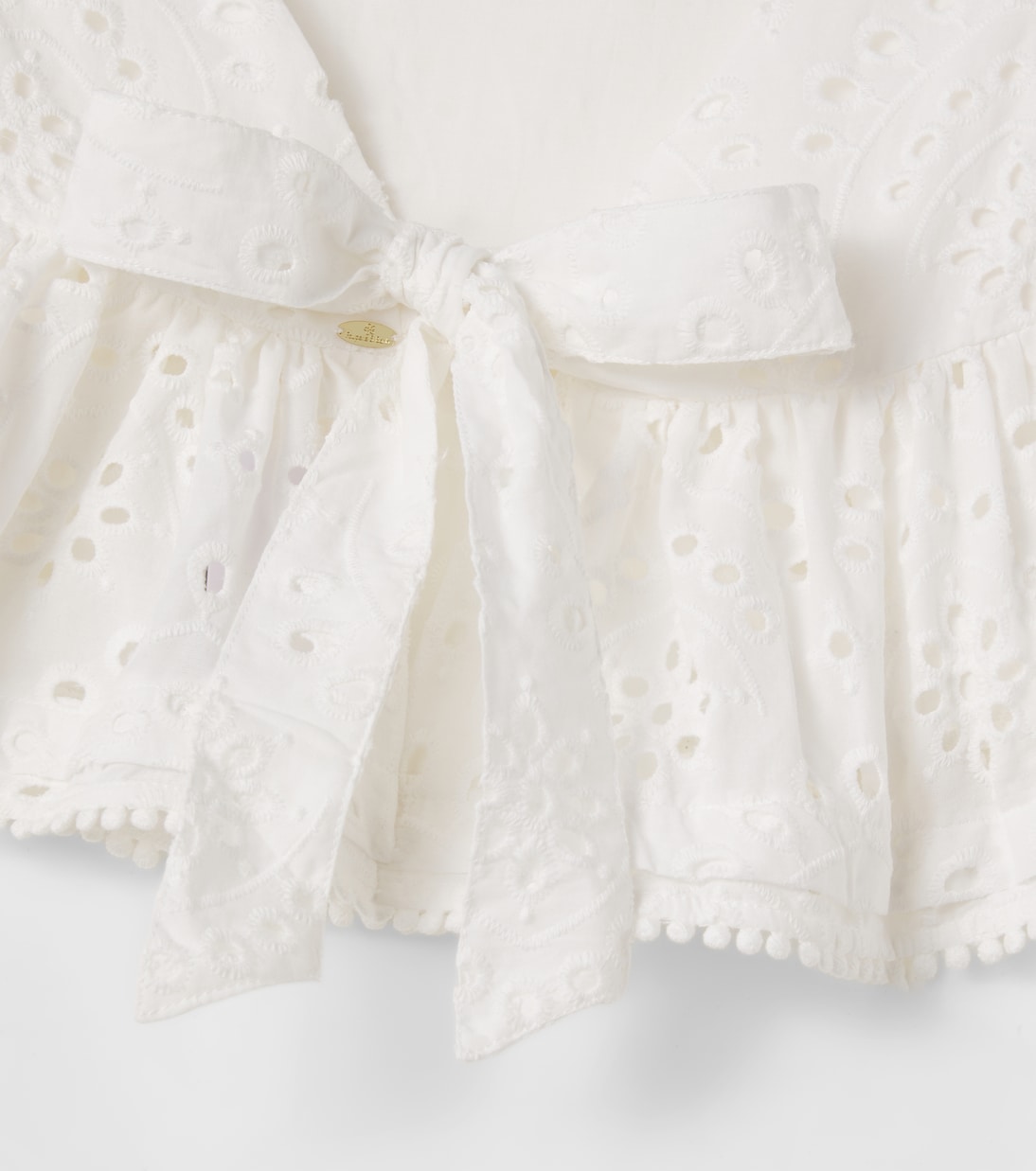 Cycas broderie anglaise cotton top | Poupette St Barth Kids