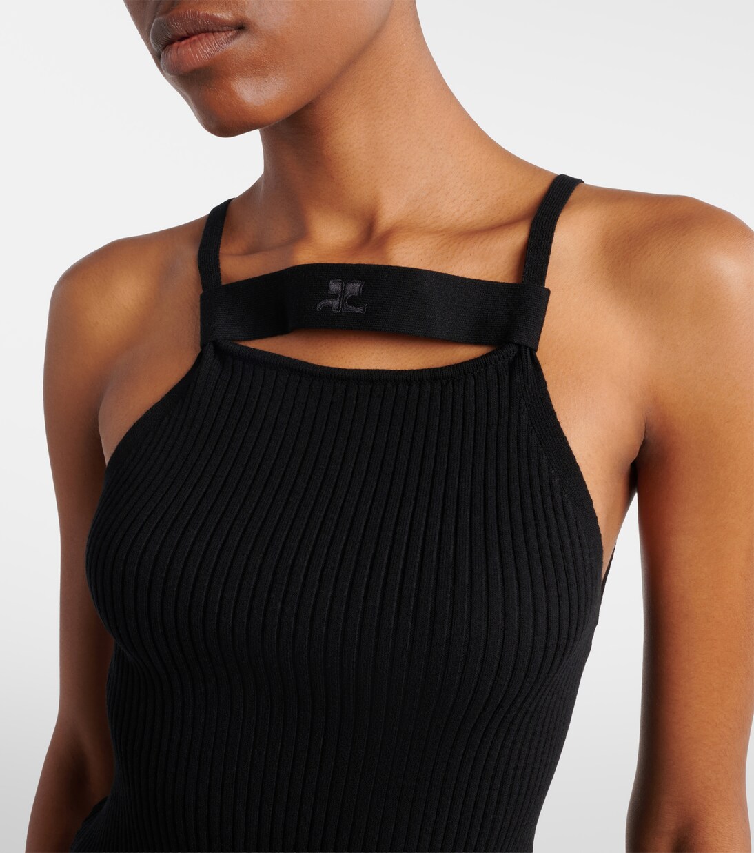 Ribbed-knit tank top | Courrèges