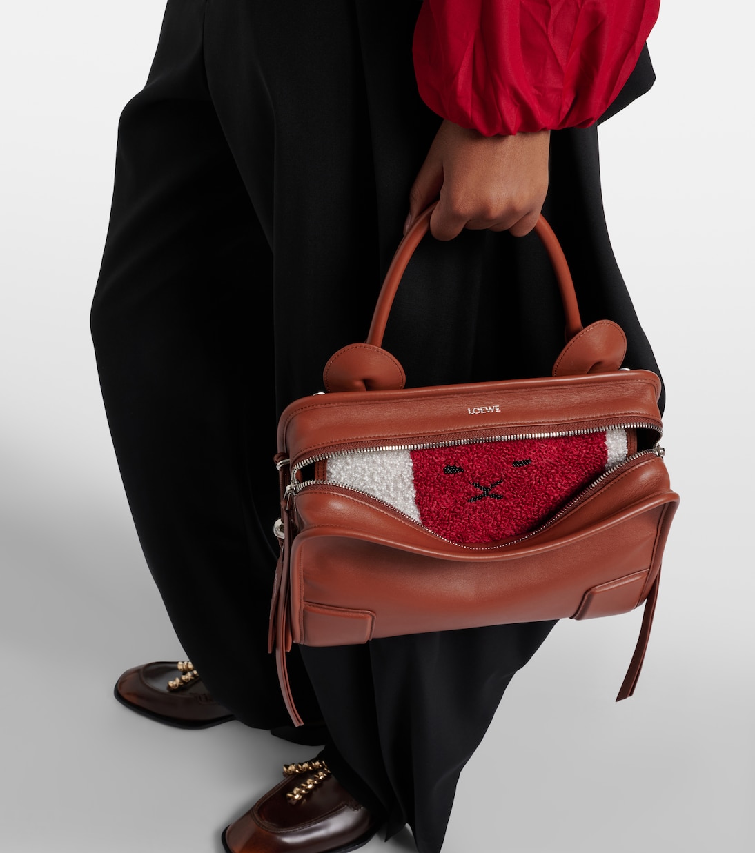 Tote Bag Amazona 180 Lion Medium aus Leder | Loewe