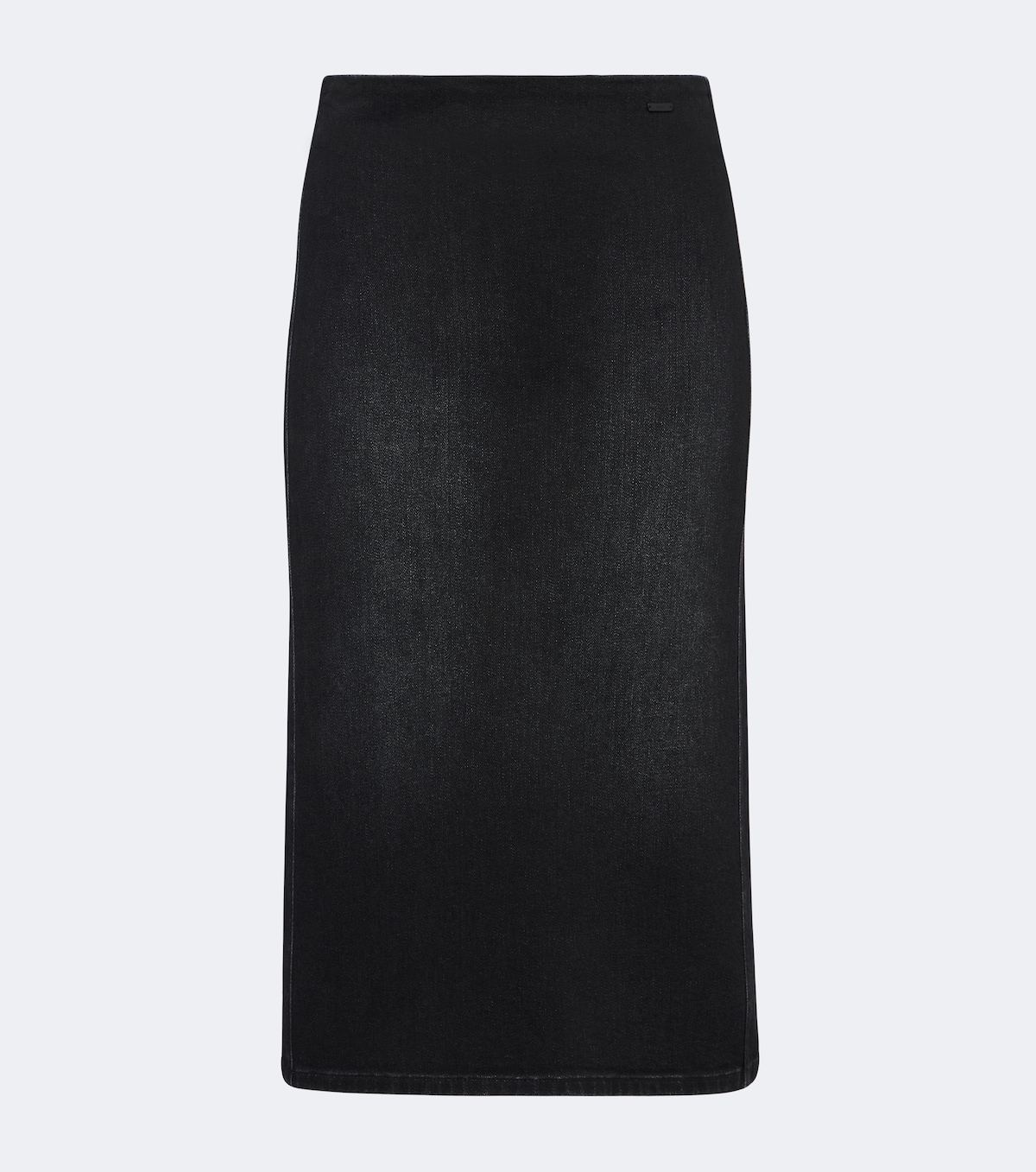 Denim midi skirt