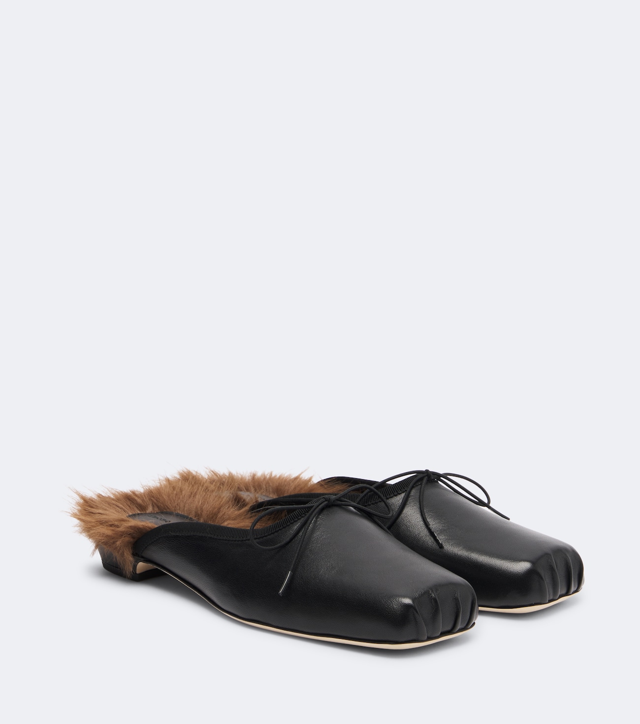 Leather mules