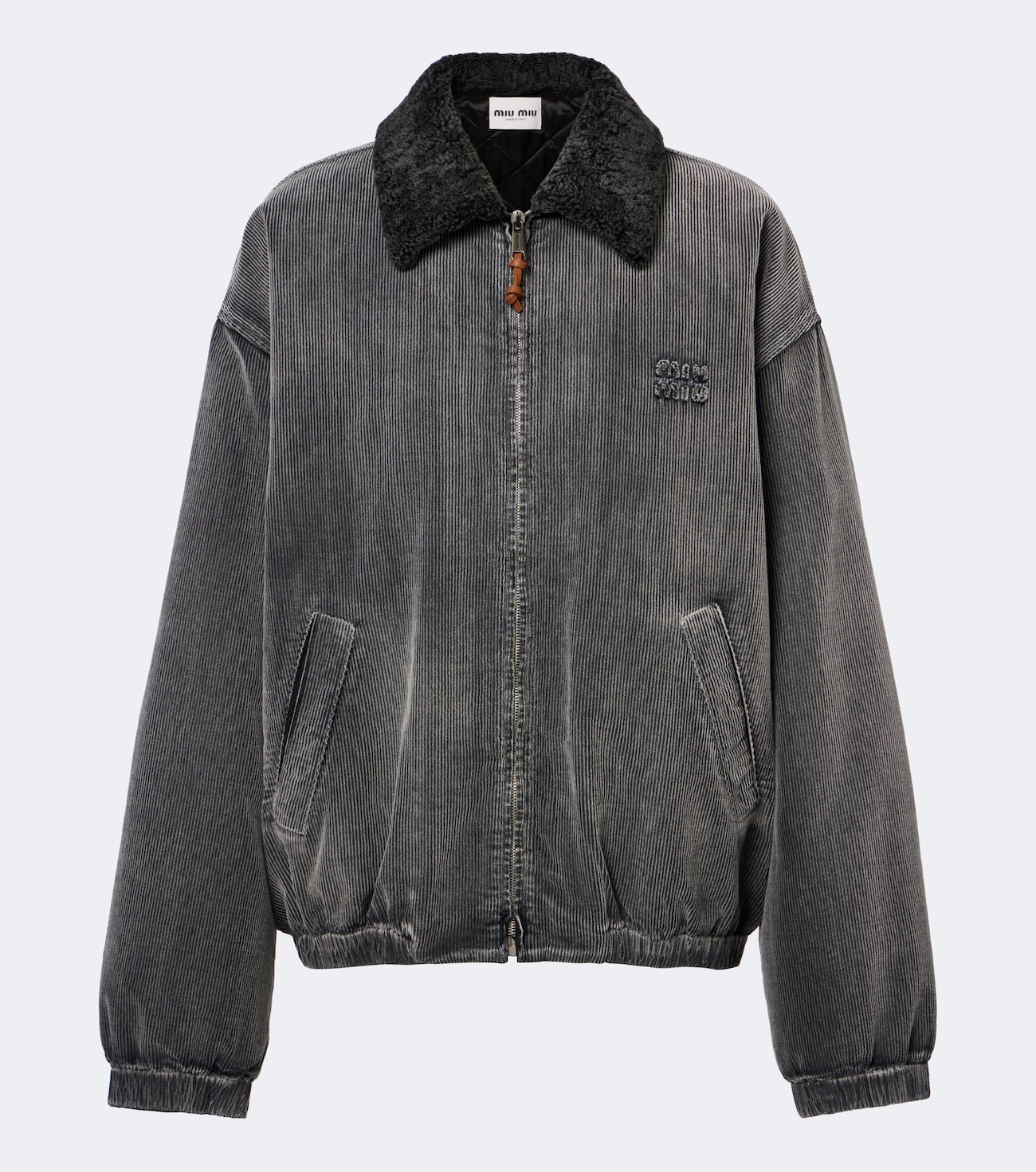 Corduroy cotton bomber jacket